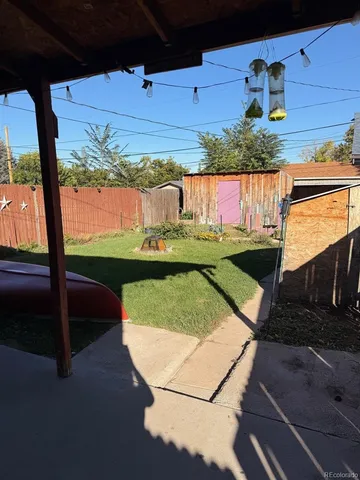 a view of swimming pool from a balcony