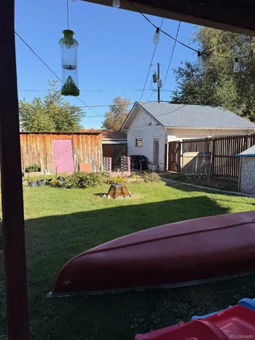 a house view with a garden space