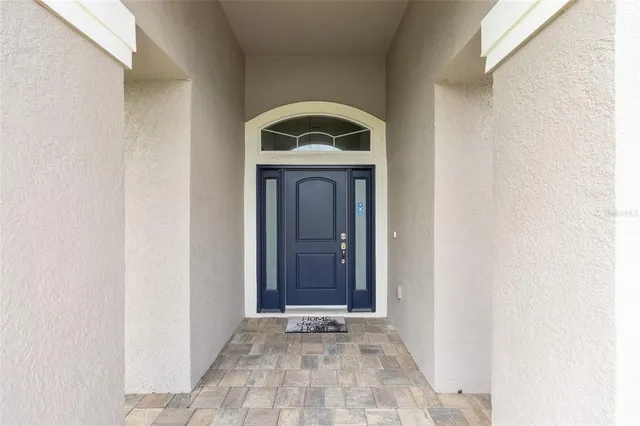a view of front door with a door
