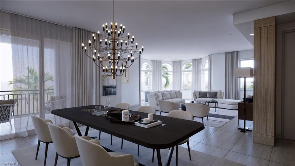 1301 3rd Avenue South, Unit PHW Naples, FL 34102 - Photo 19 of 29 a view of a dining room with furniture and window