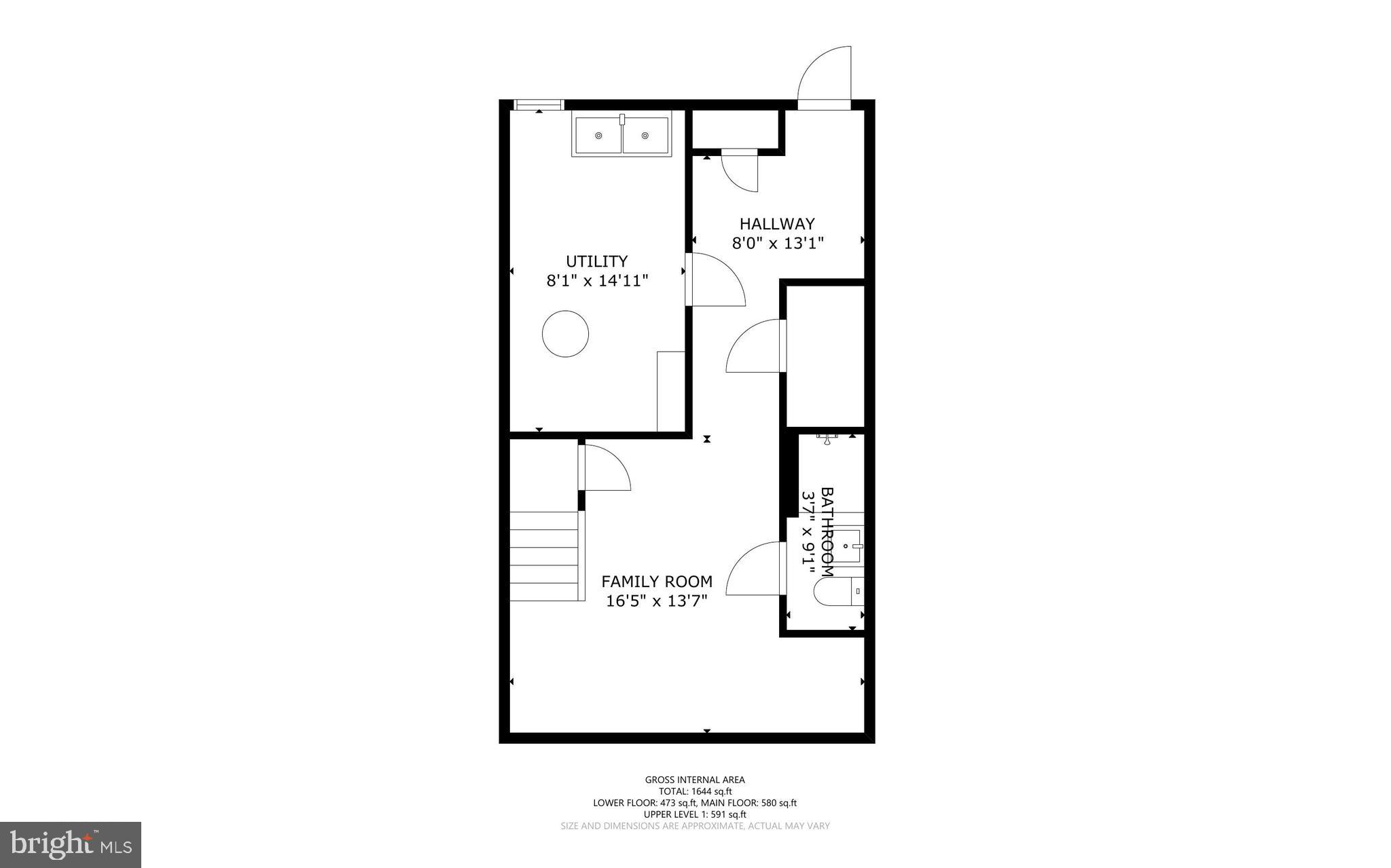 1006 North Rosedale Street Baltimore, MD 21216 - Photo 33 of 34 Lower Level Floor Plan