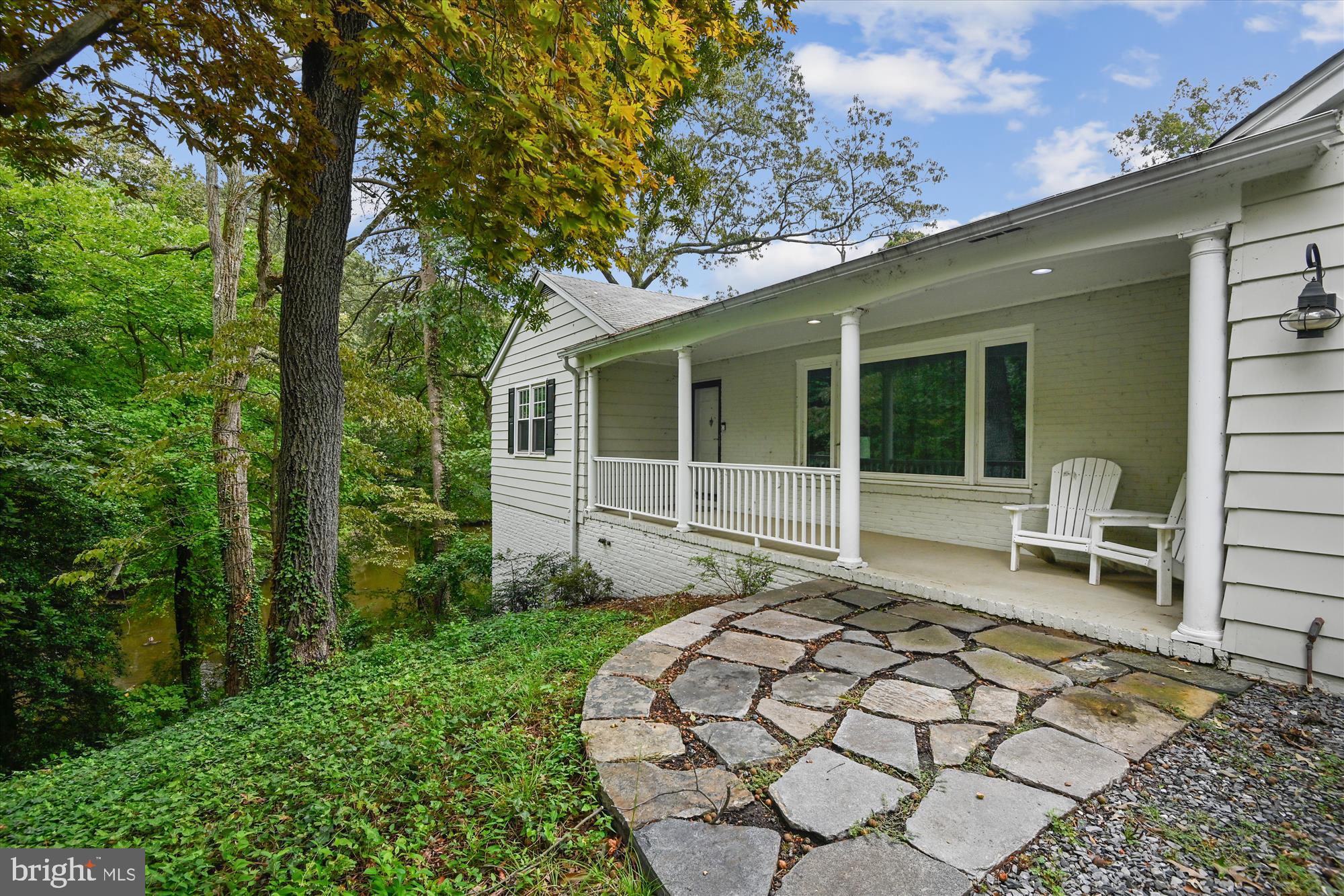 399 Valley Stream Road Severna Park, MD 21146 - Photo 5 of 20 Stone walkway and front porch.