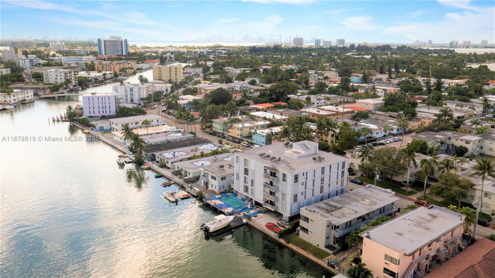 8305 Crespi Boulevard, Unit 2D Miami Beach, FL 33141 - Photo 18 of 33 an aerial view of a city with lots of residential buildings