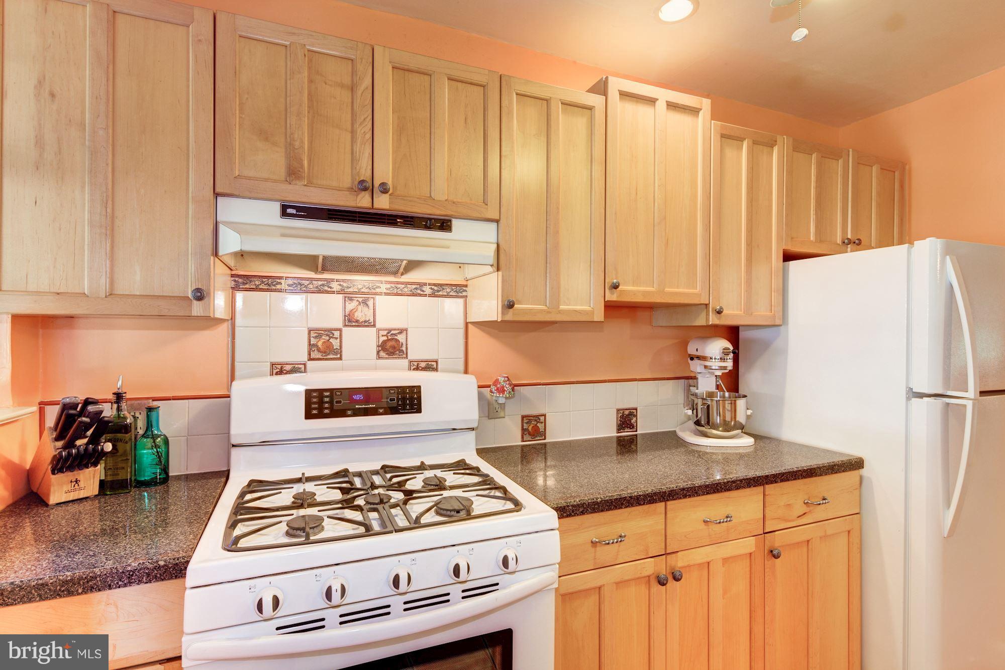 222 Ridge Avenue Baltimore, MD 21286 - Photo 16 of 30 a kitchen with granite countertop a stove a sink dishwasher and a refrigerator