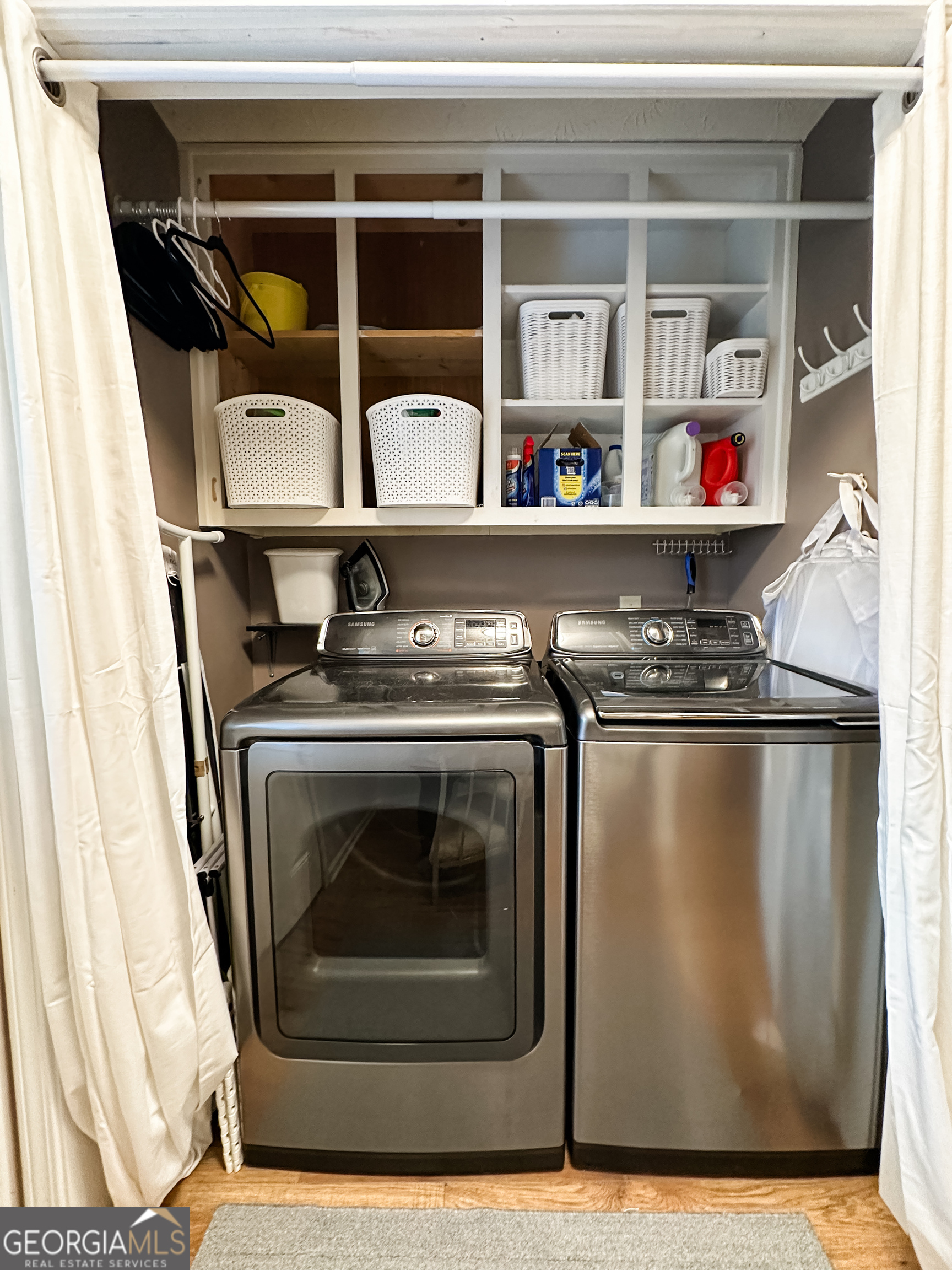 502 Richey Place Peachtree City, GA 30269 - Photo 14 of 61 a utility room with washer and dryer