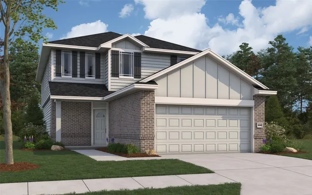 a bedroom with furniture and a painting on the wall