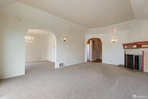 a view of livingroom with windows