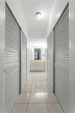 a view of a hallway in a house