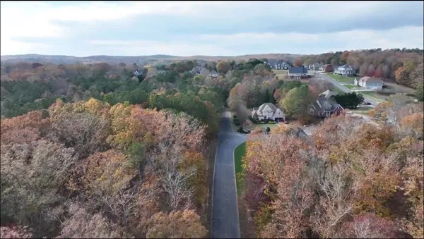 a view of a city with a mountain