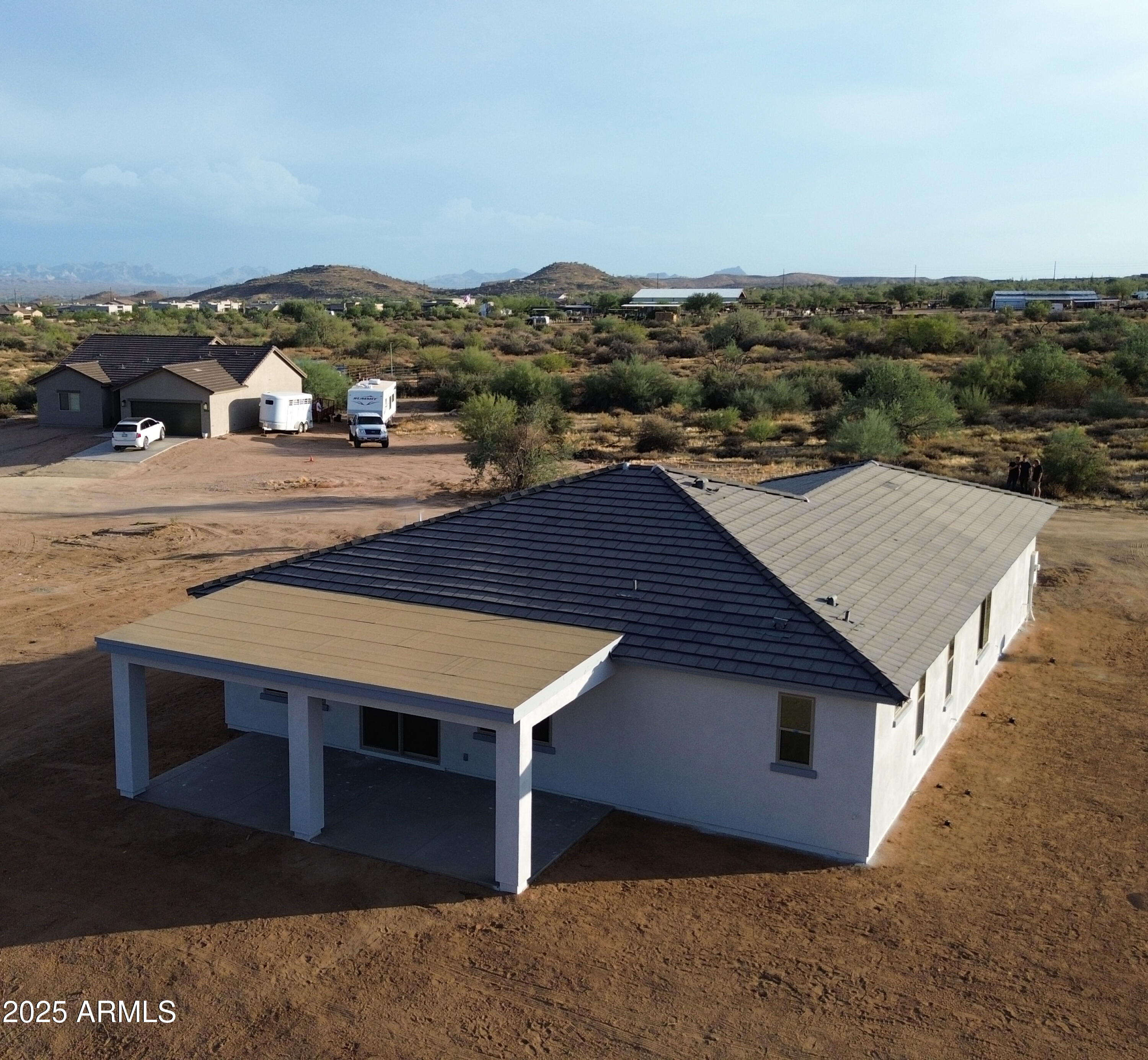 5749 North Nigal Road Casa Grande, AZ 85194 - Photo 10 of 15 an aerial view of a house with a yard