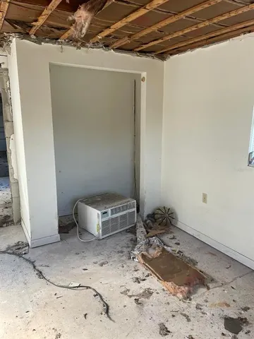 a view of a room with window