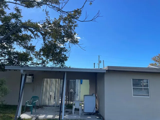 a view of a house with a outdoor space