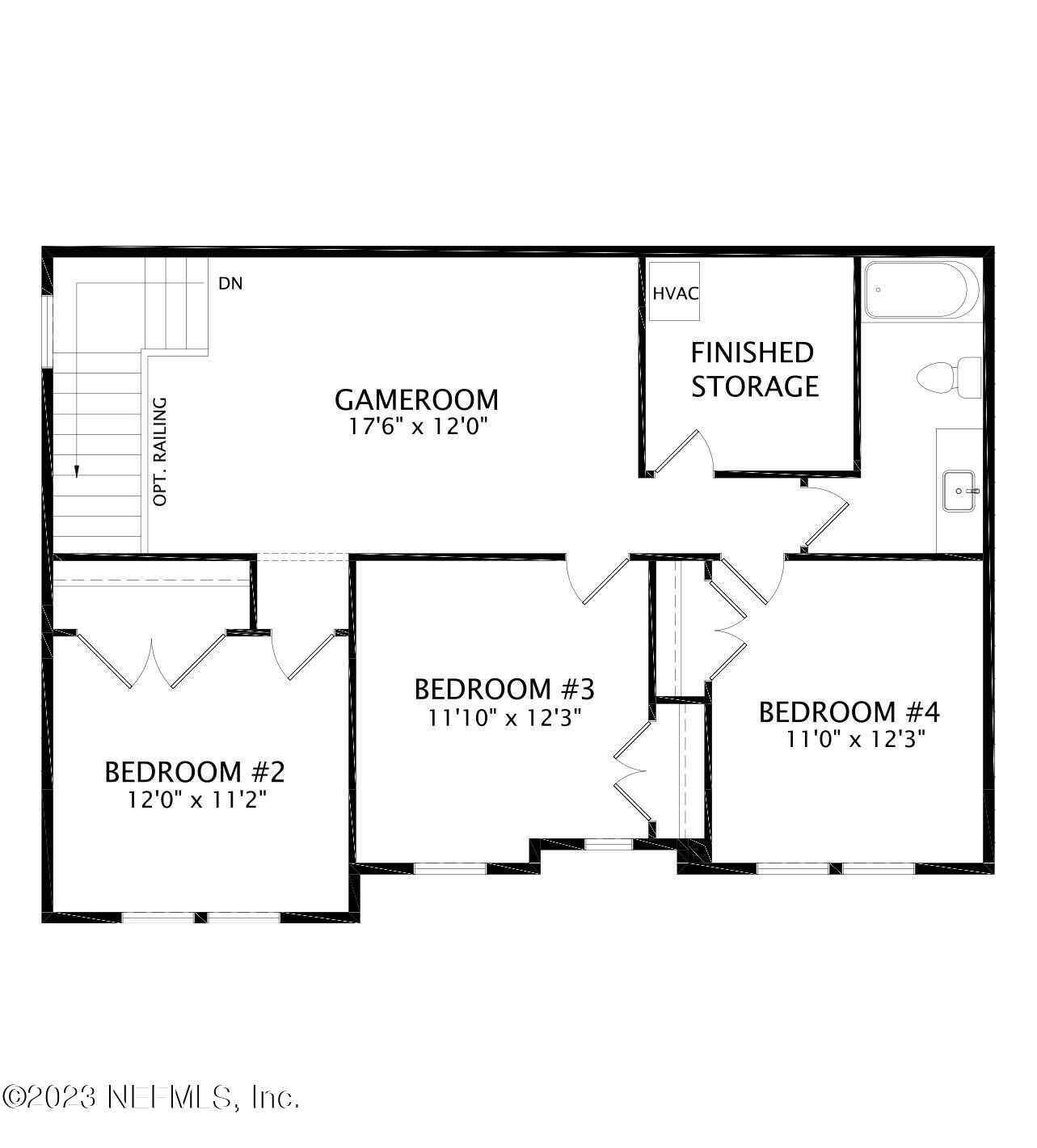 3782 Spring Garden Jacksonville, FL 32223 - Photo 51 of 51 Floor Plan (2nd Floor)