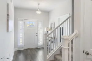 a living room with a couch and a table