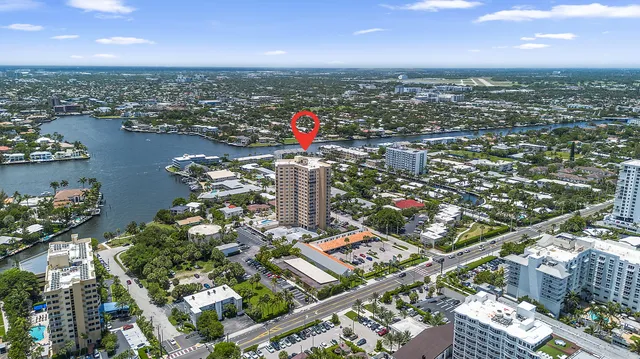 an aerial view of a house having outdoor space