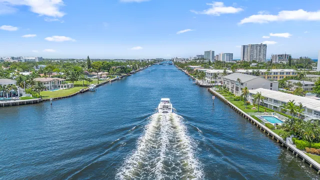 a view of lake and city