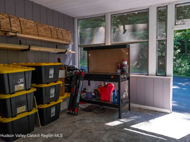 a view of outdoor space with seating area