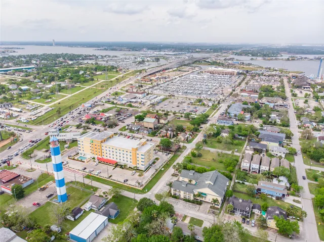 an aerial view of multiple house