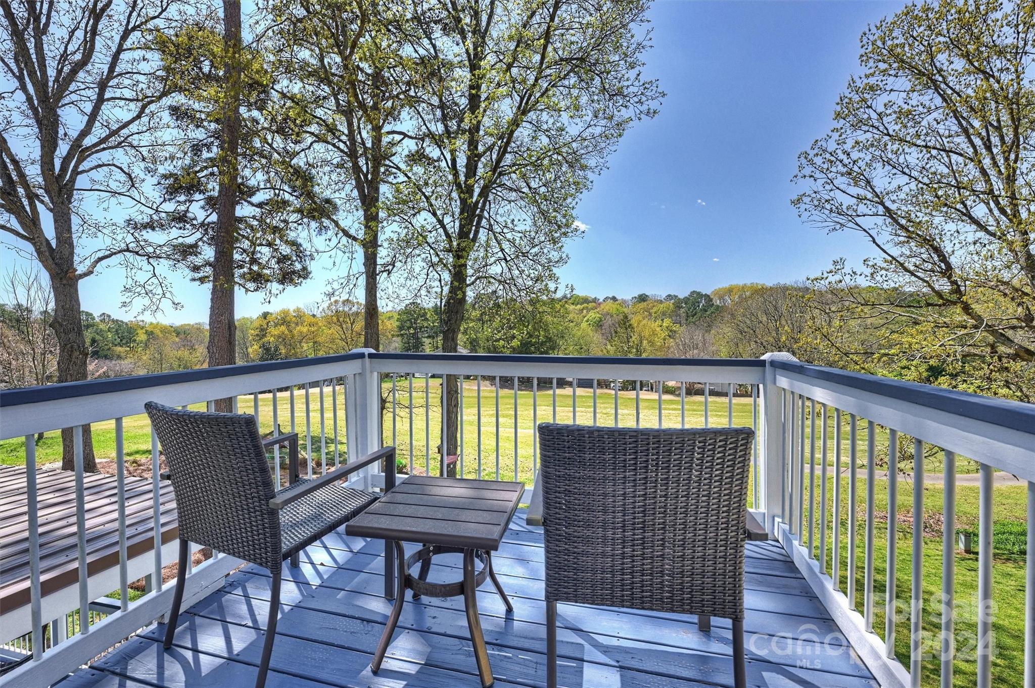 1190 Molokai Drive Tega Cay, SC 29708 - Photo 21 of 46 a view of balcony with wooden floor and outdoor seating