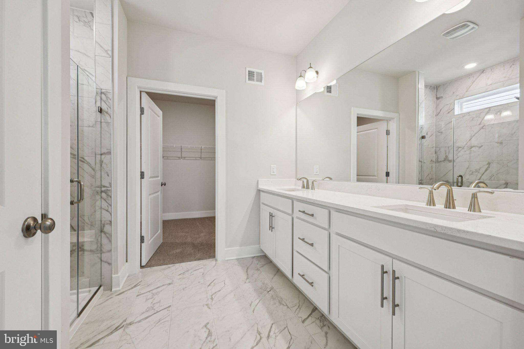 234 Hydrangea Way Winchester, VA 22602 - Photo 24 of 54 a spacious bathroom with a double vanity sink mirror and shower