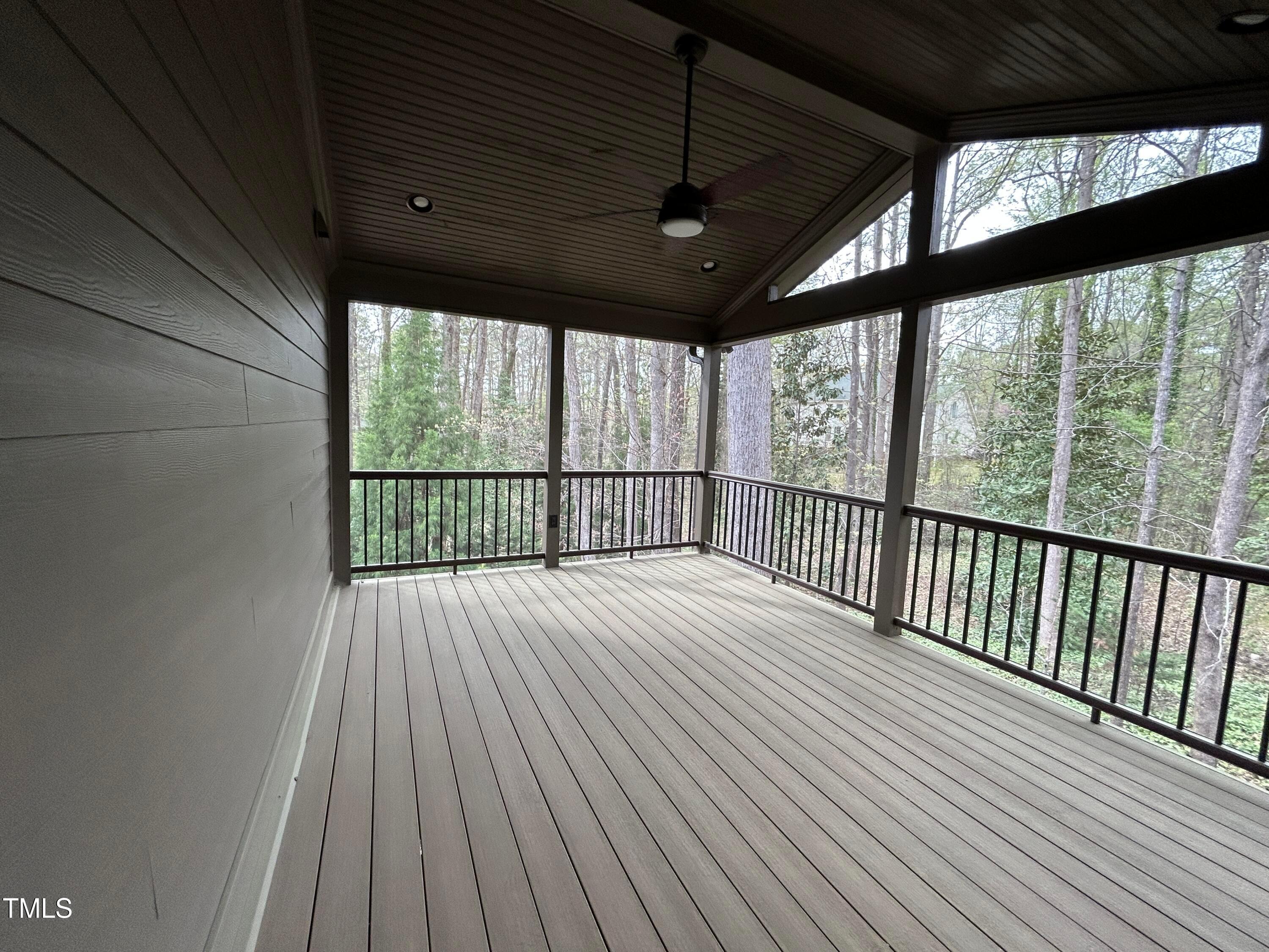 106 Springbrook Place Cary, NC 27518 - Photo 13 of 49 a view of a balcony with wooden floor