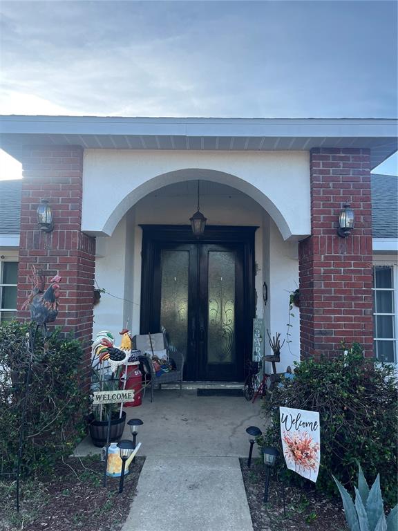 a front view of a house