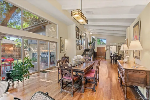 a outdoor space with furniture