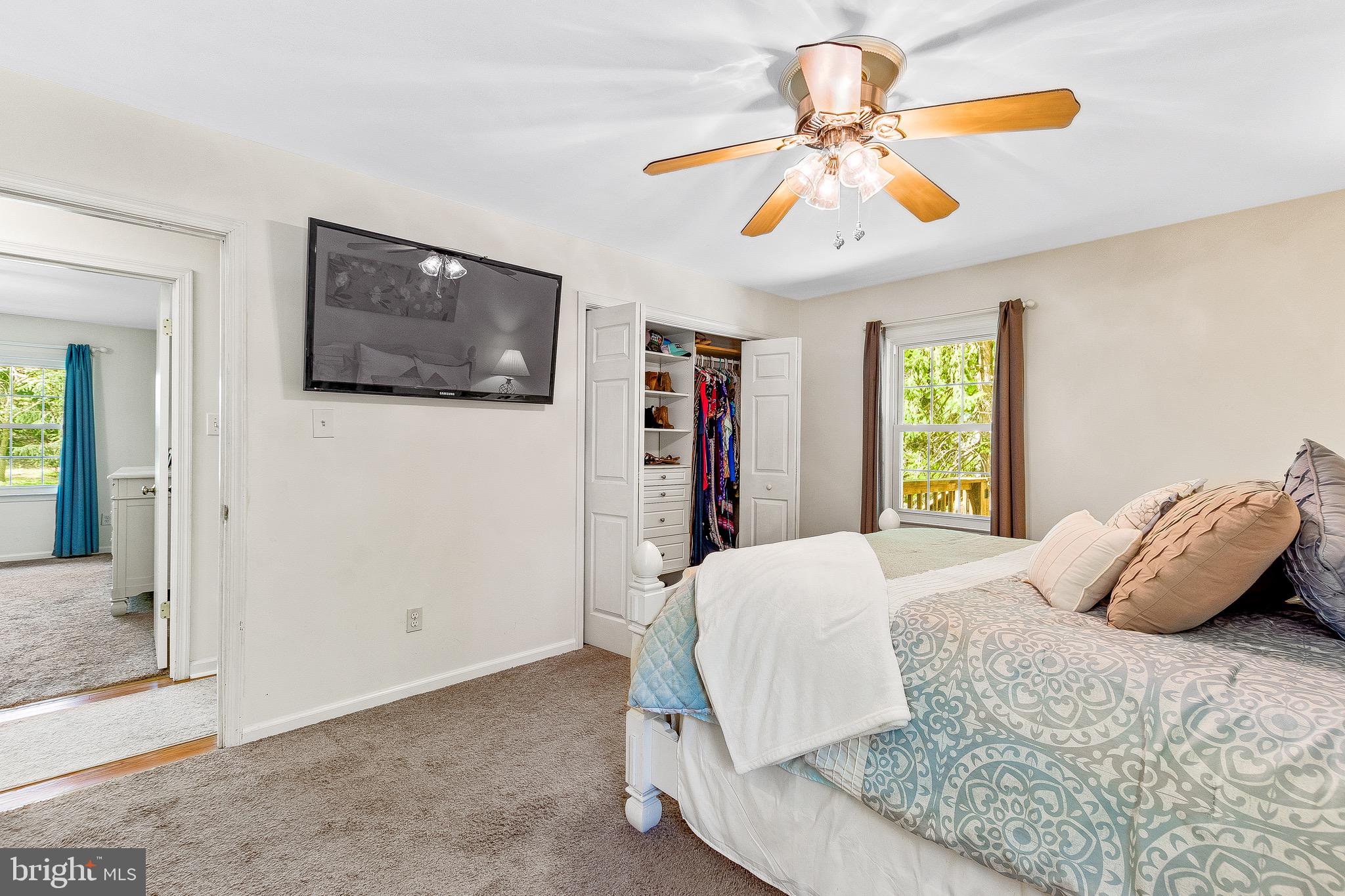 7290 Simms Landing Road Port Tobacco, MD 20677 - Photo 39 of 74 Master Bedroom, mounted TV conveys