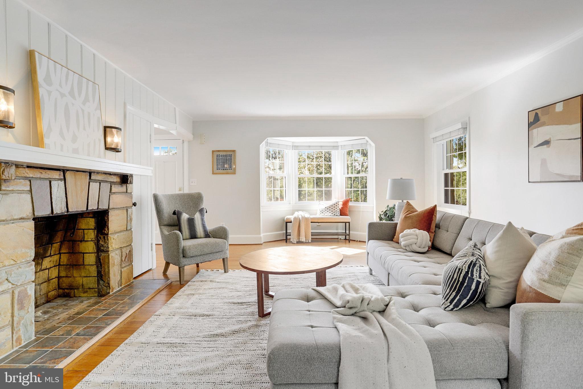 3424 Woodside Road Alexandria, VA 22310 - Photo 15 of 56 and the coat closet is tucked behind that chair