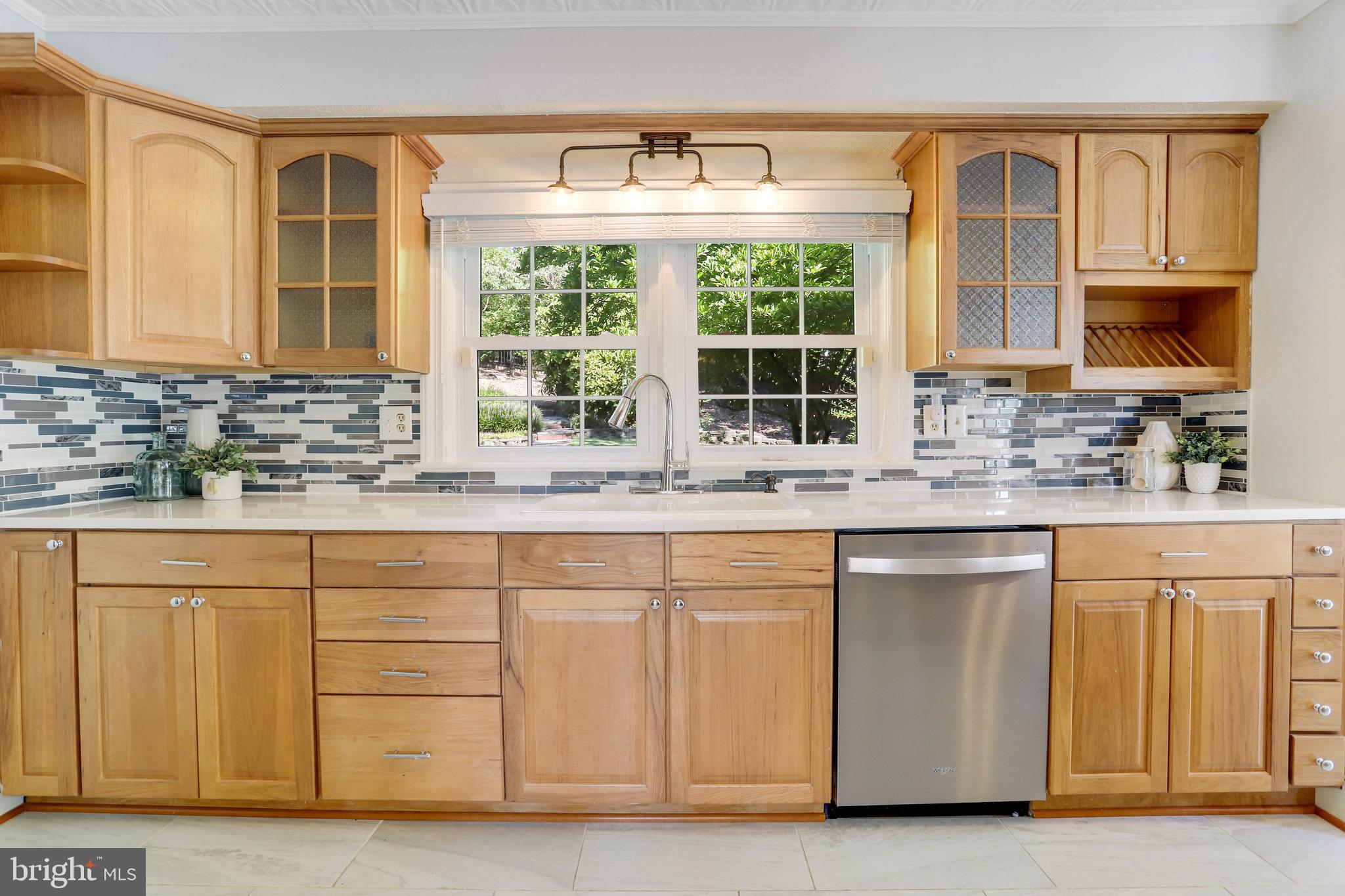 3424 Woodside Road Alexandria, VA 22310 - Photo 19 of 56 cabinets with views of the wooded yard