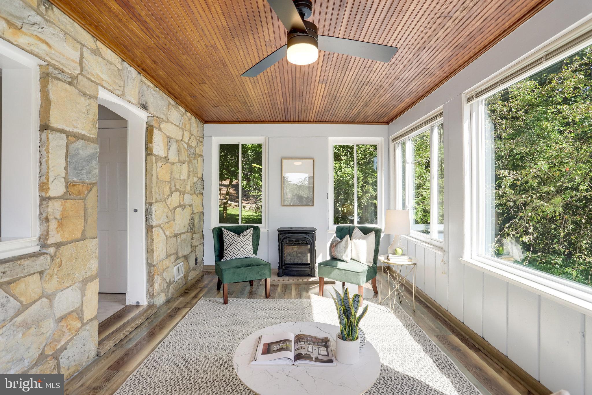 3424 Woodside Road Alexandria, VA 22310 - Photo 27 of 56 beautiful wood ceiling and new flooring