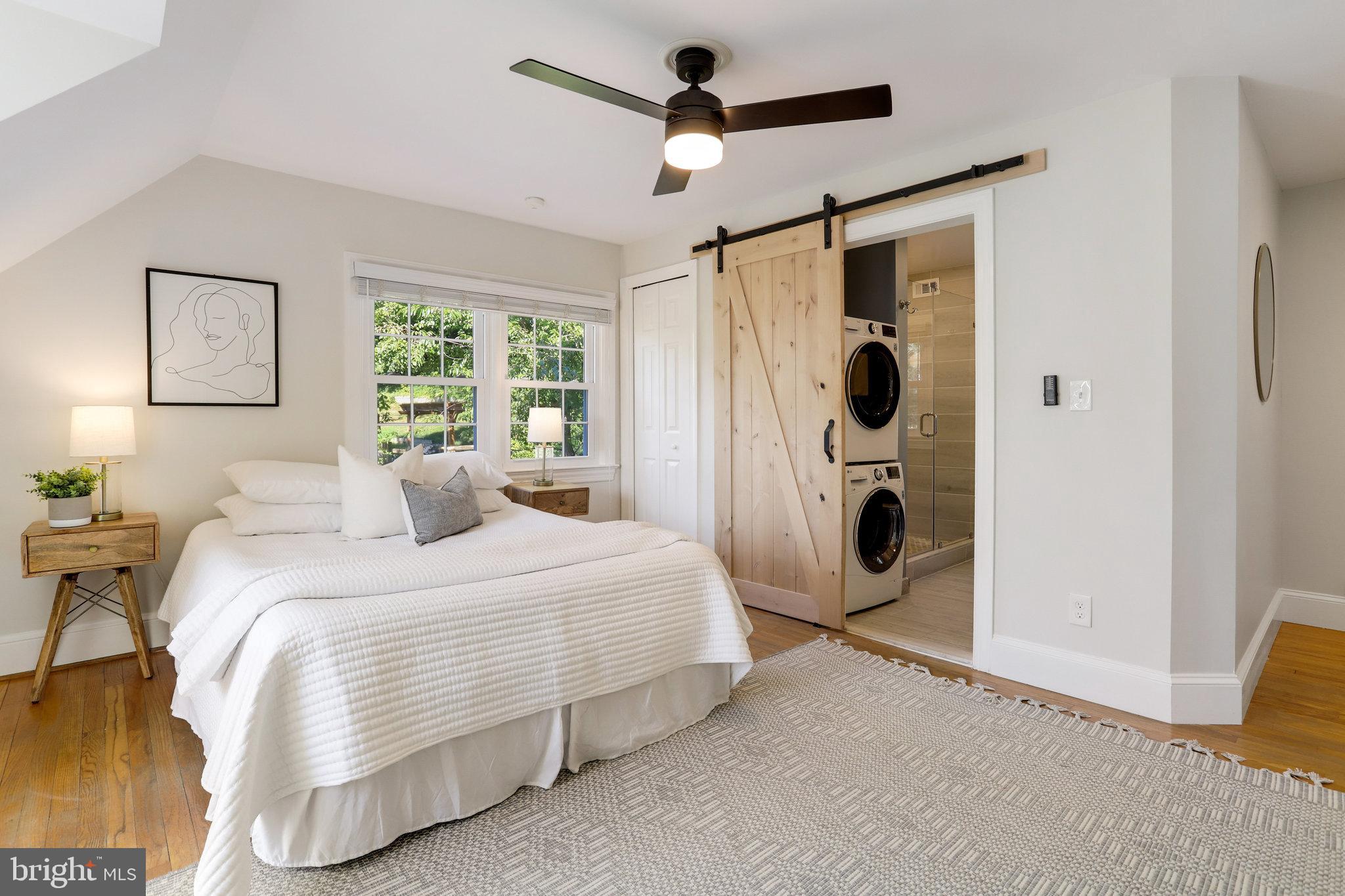 3424 Woodside Road Alexandria, VA 22310 - Photo 37 of 56 and look at that barn door leading to the laundry
