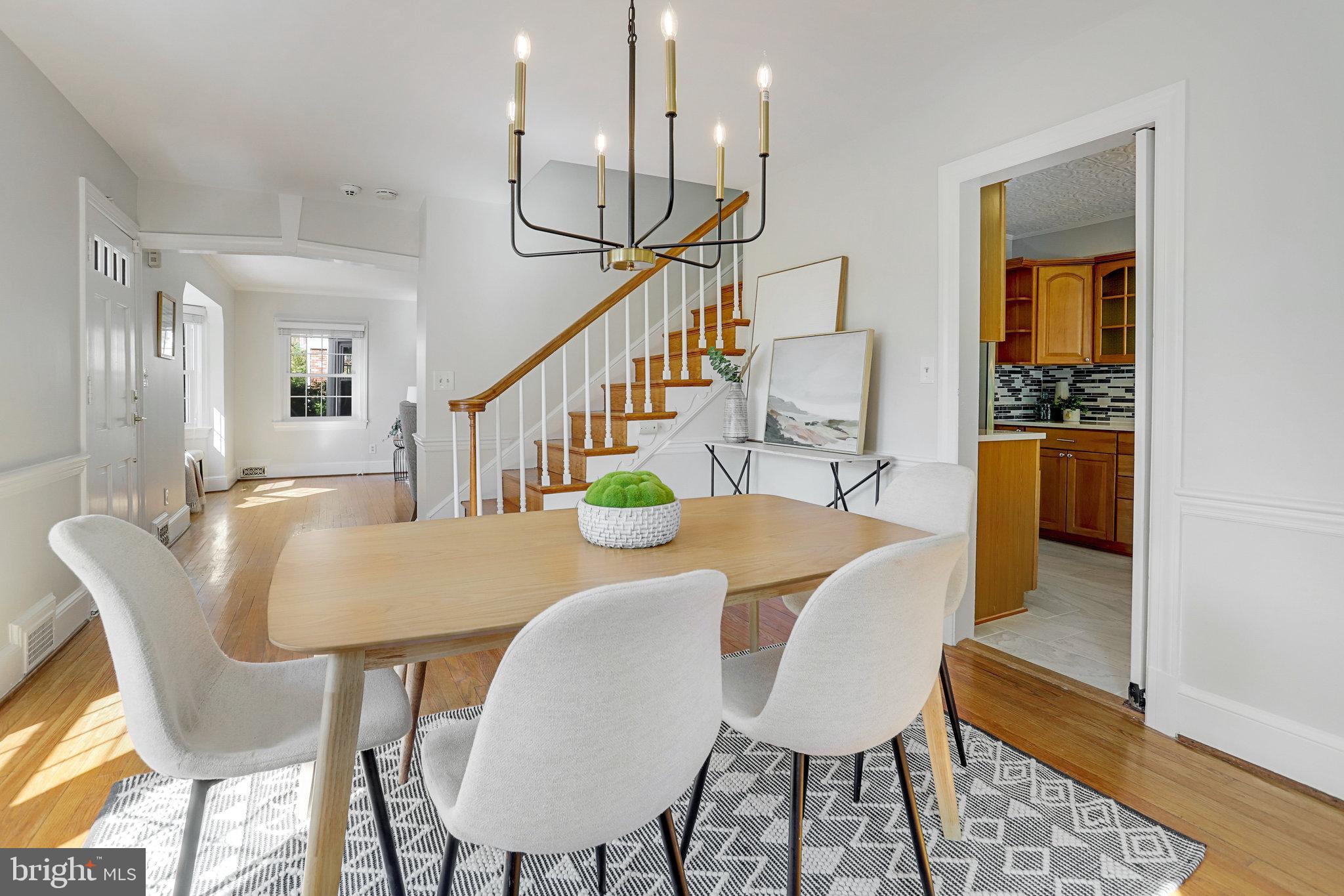 3424 Woodside Road Alexandria, VA 22310 - Photo 8 of 56 opens to the kitchen and living area
