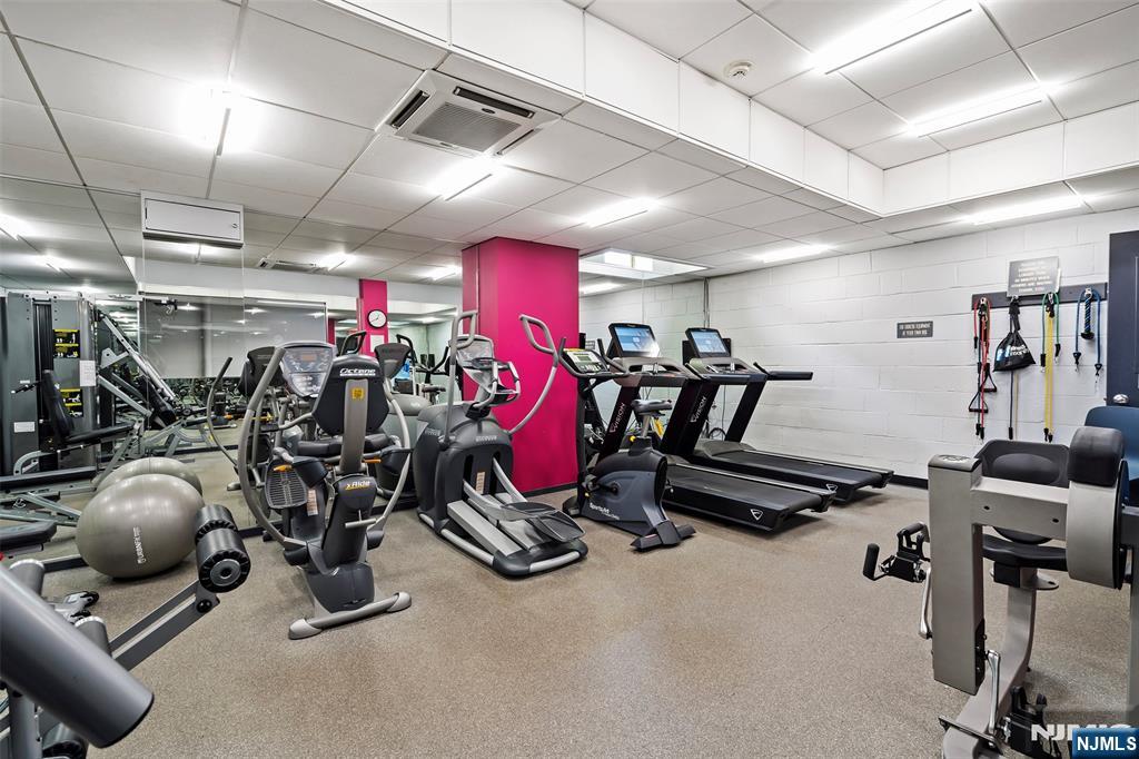 280 Prospect Avenue, Unit 8G Hackensack, NJ 07601 - Photo 20 of 23 a view of a room with gym equipment