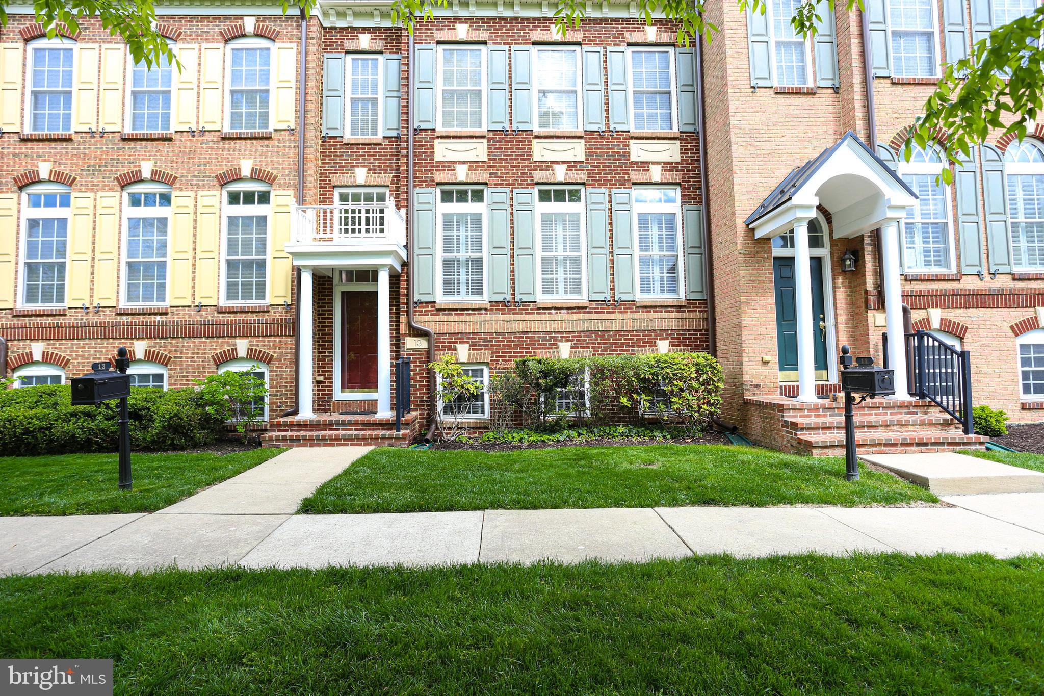 Classic brick front townhouse