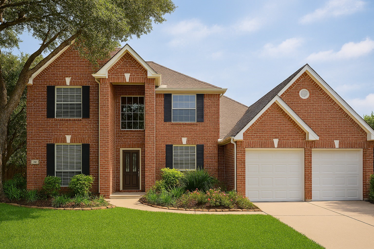 20203 Timberstone Lane Spring, TX 77379 - Photo 1 of 23 As you arrive, you’re welcomed by a beautifully maintained brick exterior and a spacious driveway. The home sits in a peaceful setting, directly across from a park, offering both privacy and a great neighborhood feel.