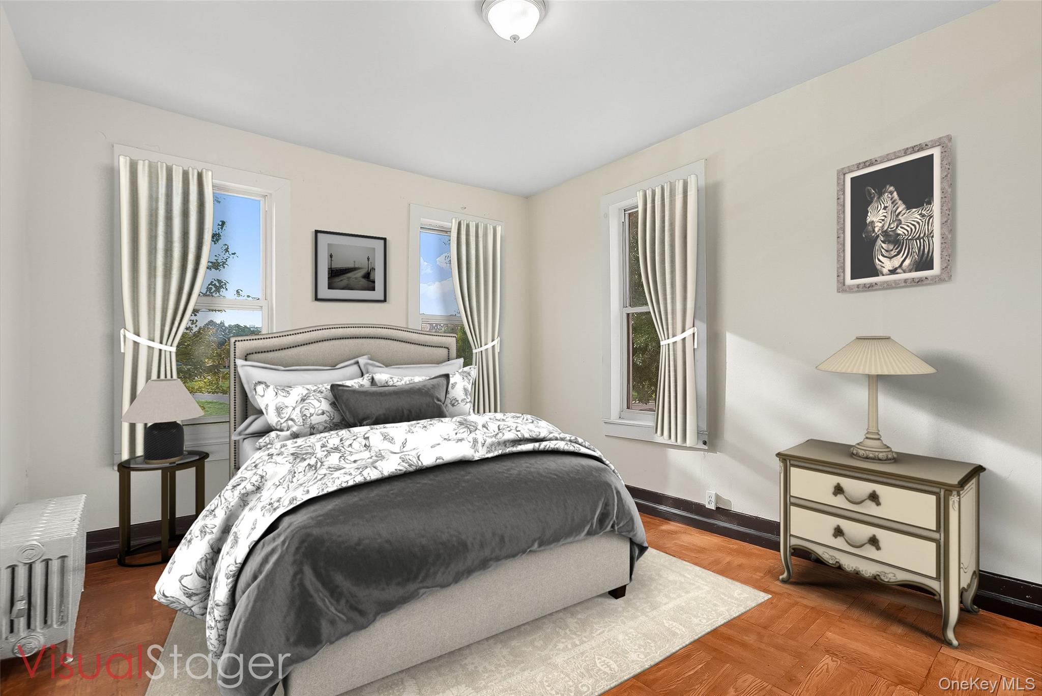 1036 Metcalf Avenue Bronx, NY 10472 - Photo 13 of 26 a bedroom with a bed and a night stand