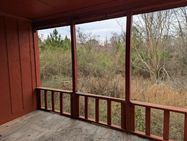 a view of a pathway of a building