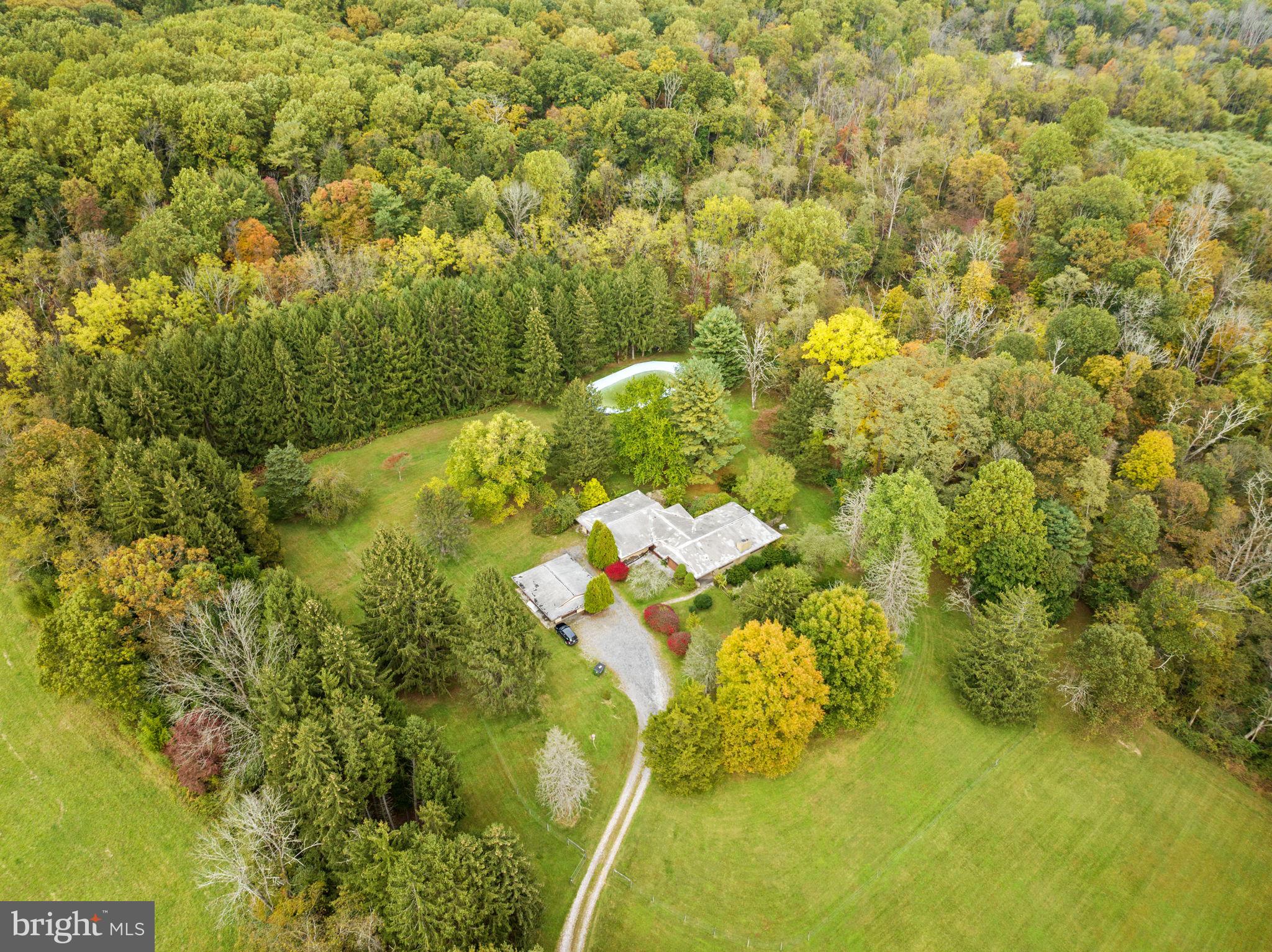 Sprawling rancher on 19 acres in New Hope, PA