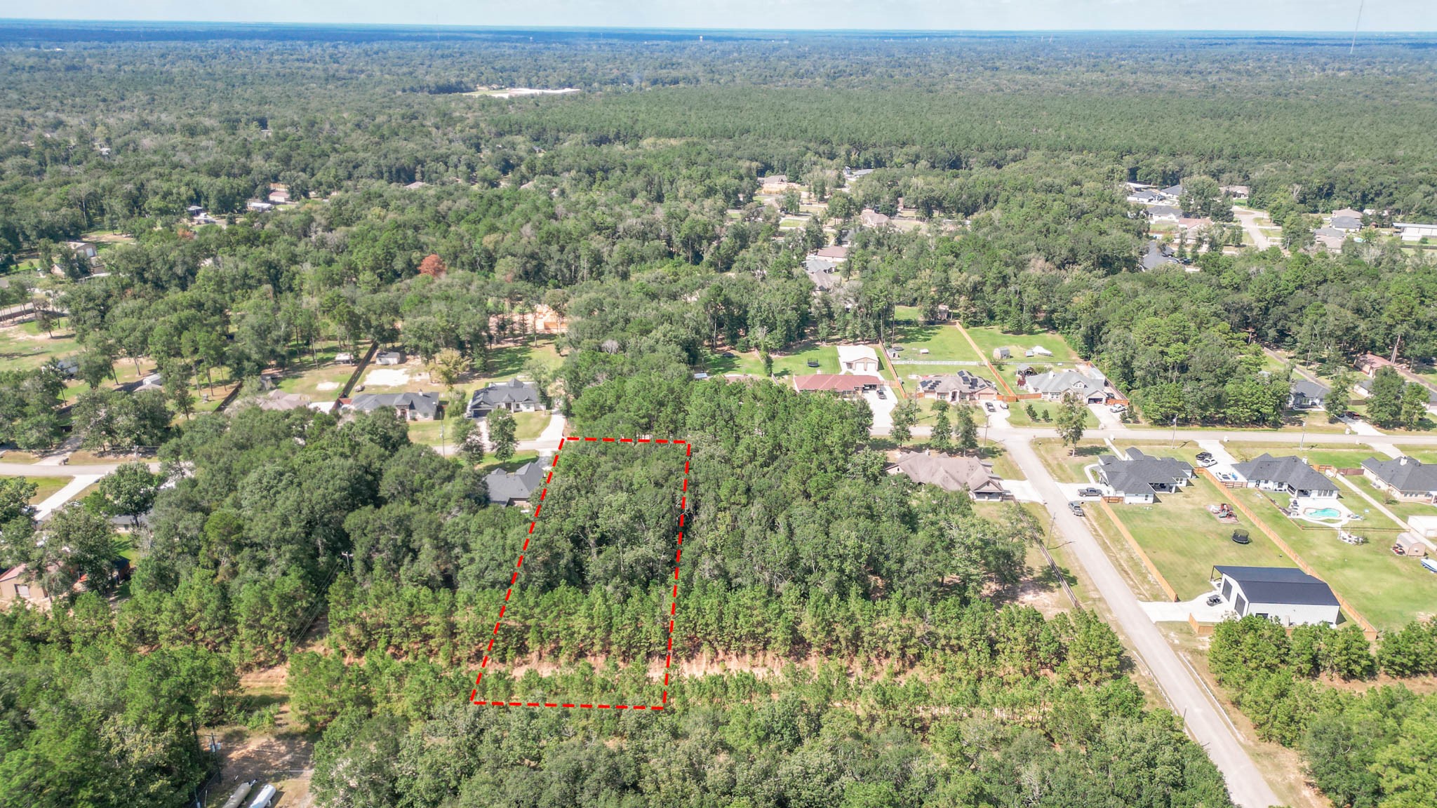 27538 Rio Blanco Drive Splendora, TX 77372 - Photo 5 of 18 an aerial view of residential houses with outdoor space and trees