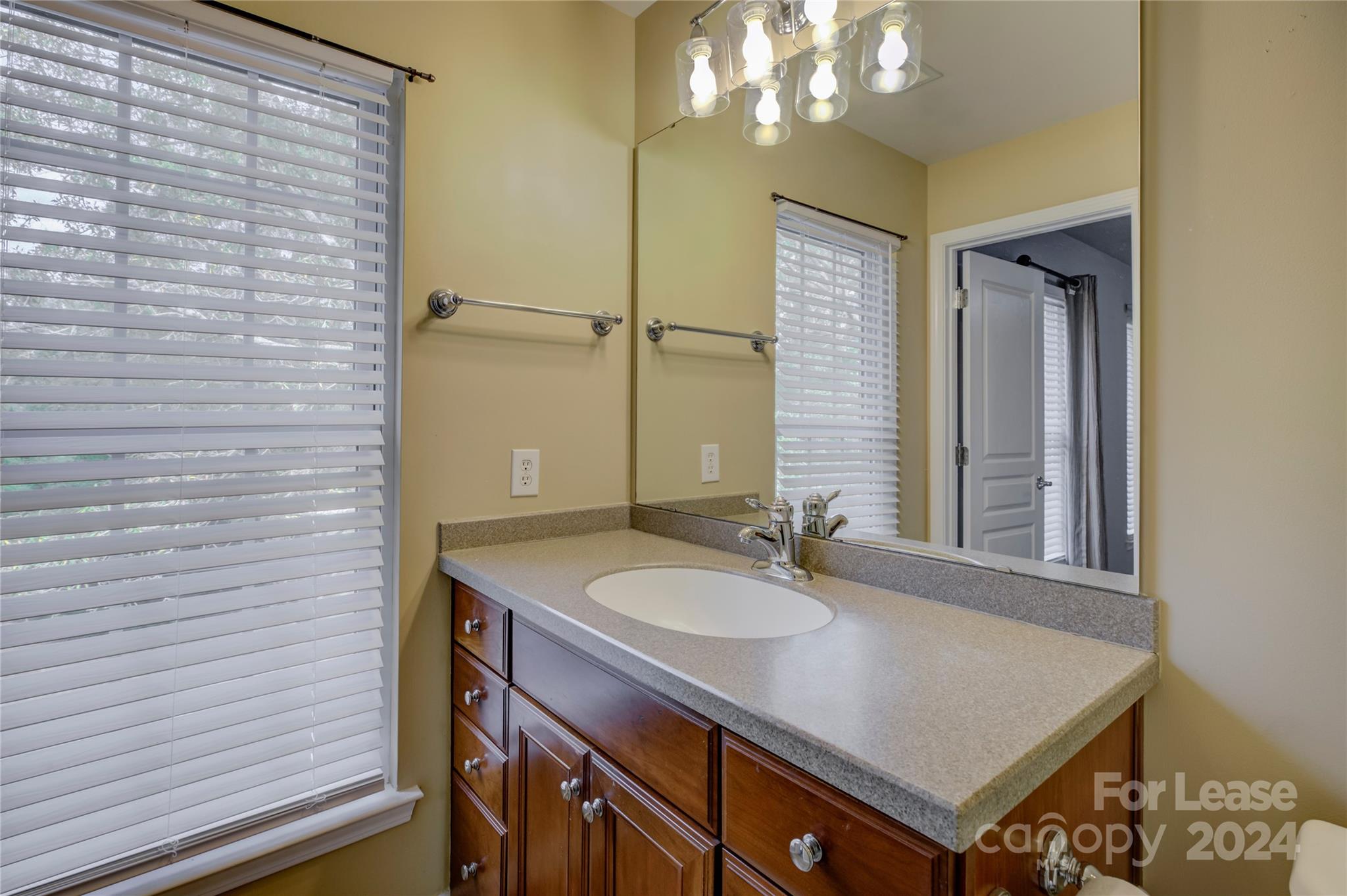 568 6th Baxter Crossing Fort Mill, SC 29708 - Photo 29 of 48 a bathroom with a sink a vanity and a mirror