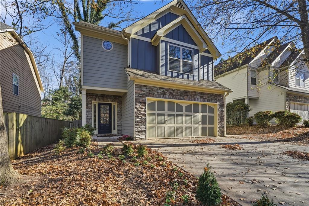 404 Sheila Way Canton, GA 30114 - Photo 33 of 36 front view of a house with a yard