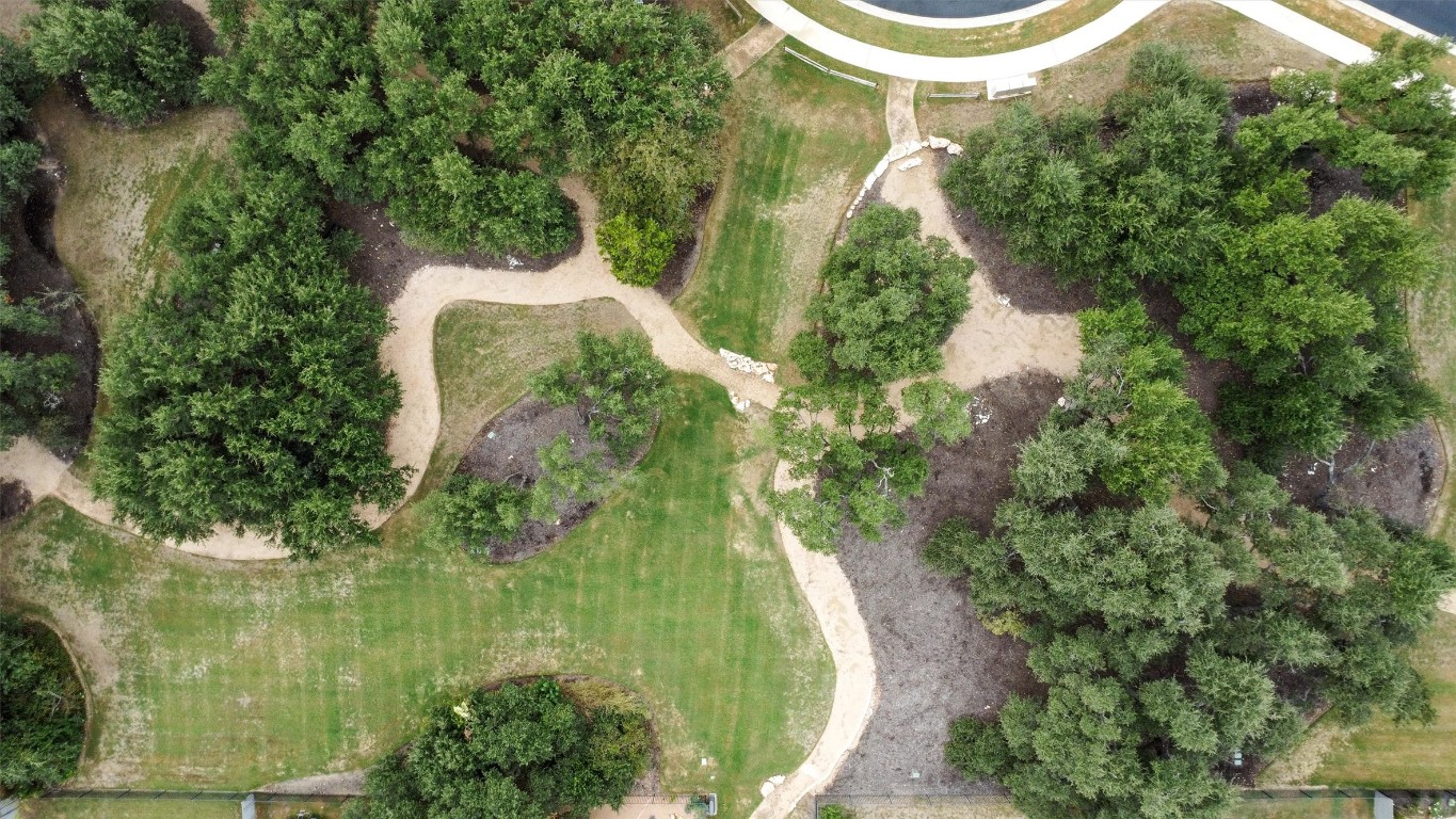 1122 Silver Dollar Trail Georgetown, TX 78628 - Photo 35 of 35 an aerial view of residential house with outdoor space and trees all around