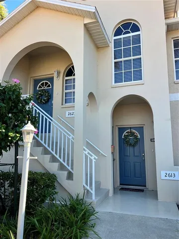 a view of a door of the house