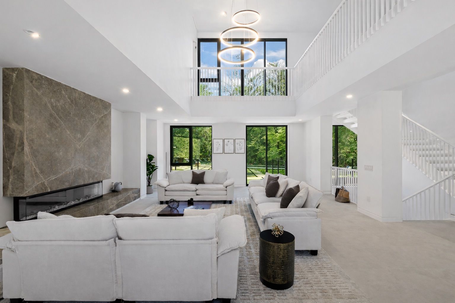 1694 Millstone Road Sag Harbor, NY 11963 - Photo 3 of 14 Sunlit, Double-Height Living Space