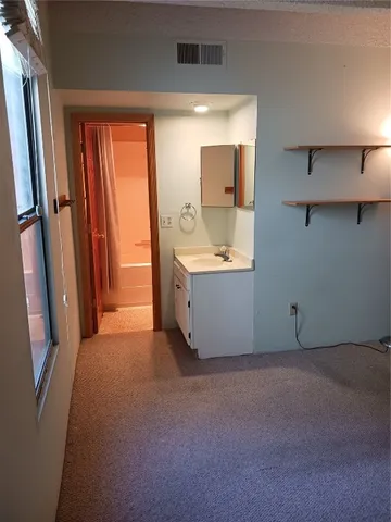 a view of a small space