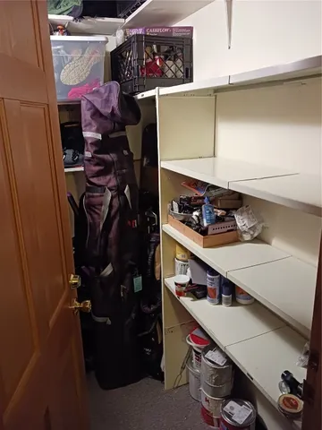 a room with storage and utility