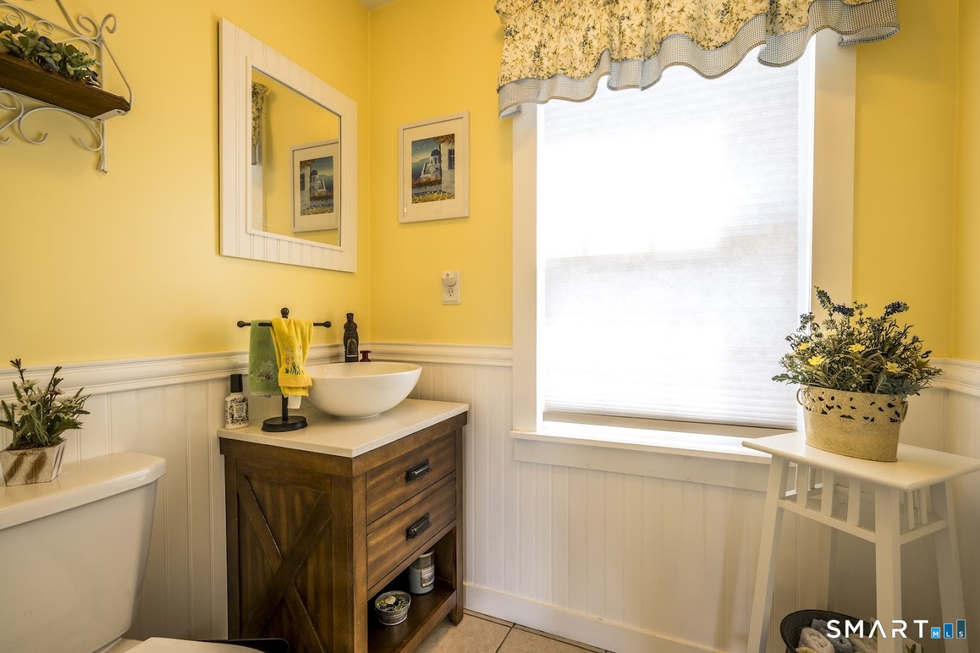 175 Howd Road Durham, CT 06422 - Photo 14 of 25 Convenient first-floor half bath with charming farmhouse touches and updated vanity.