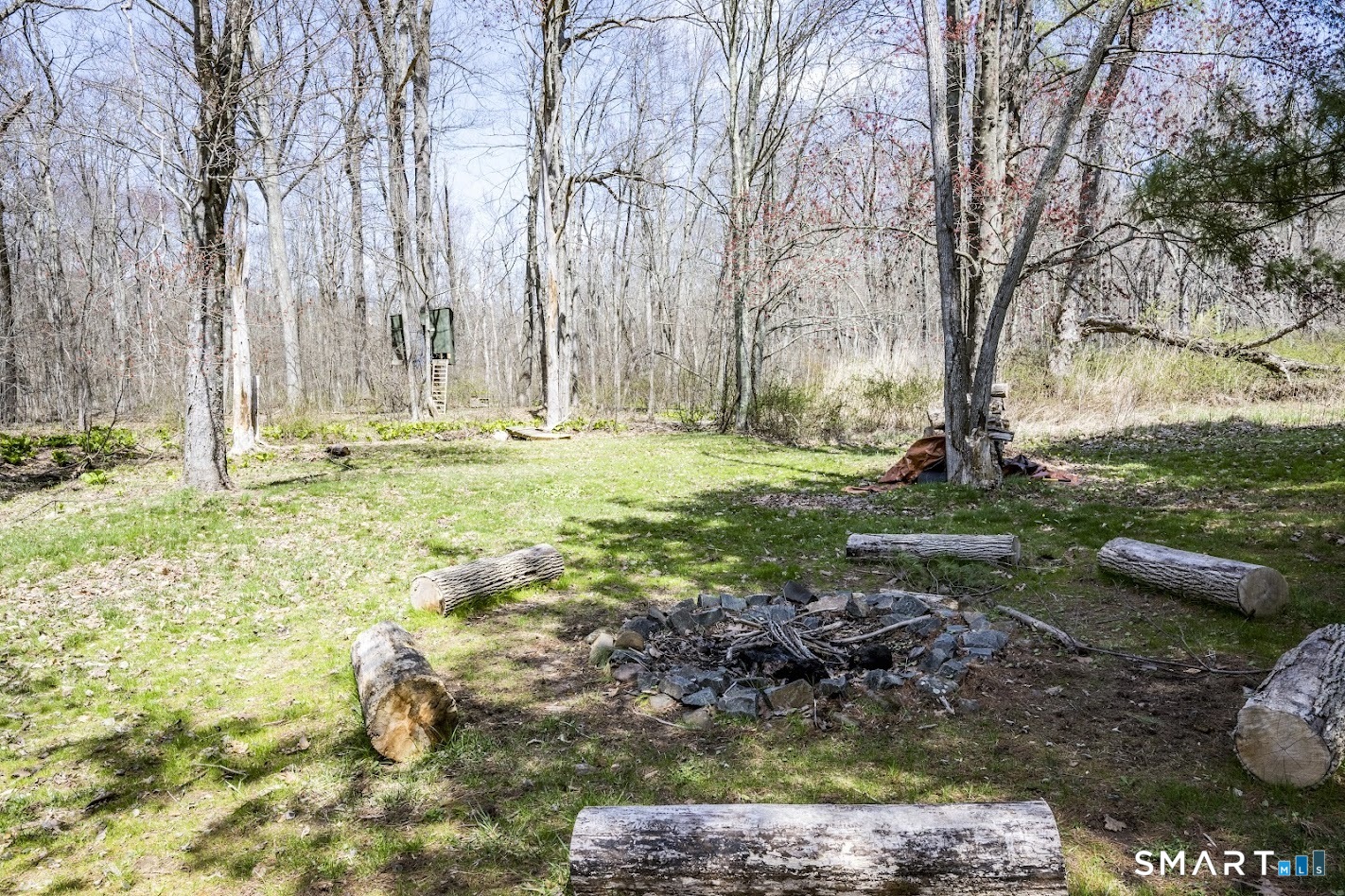 175 Howd Road Durham, CT 06422 - Photo 23 of 25 Gather around the firepit, enjoy the peaceful wooded backdrop, and create memories under the stars in your own backyard retreat.