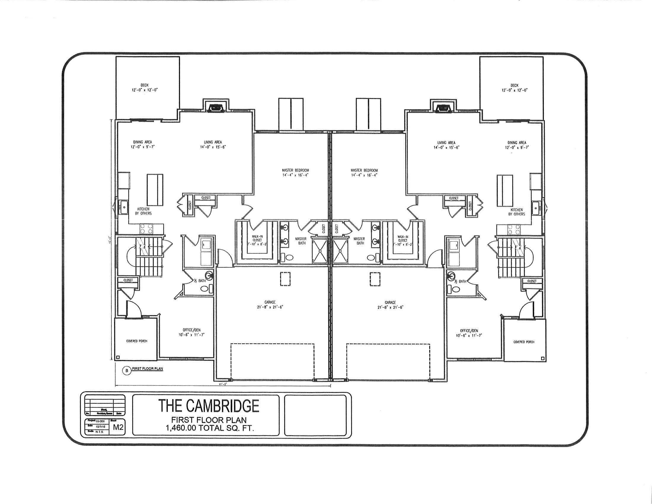 25 Creeks Edge Drive Saco, ME 04072 - Photo 12 of 13 The Cambridge First Floor Plan